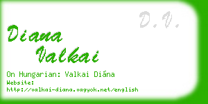 diana valkai business card