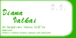 diana valkai business card